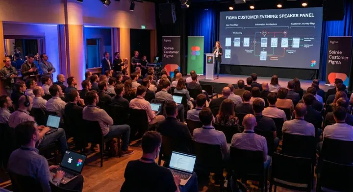 Soirées Customer Figma : captation live à Paris, Madrid et Barcelone depuis 2022